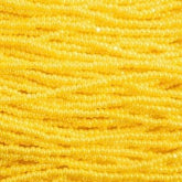 13/0 Charlotte Cut Preciosa (Czech) Bead Yellow Luster Strung